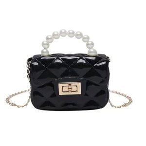 Black jelly purse